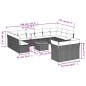 vidaXL 13-tlg. Garten-Sofagarnitur mit Kissen Beige Poly Rattan vidaXL 13-tlg. Garten-Sofagarnitur mit Kissen Beige Poly Rattan