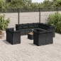 vidaXL 12-tlg. Garten-Sofagarnitur mit Kissen Schwarz Poly Rattan vidaXL 12-tlg. Garten-Sofagarnitur mit Kissen Schwarz Poly Rattan
