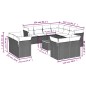 vidaXL 13-tlg. Garten-Sofagarnitur mit Kissen Schwarz Poly Rattan vidaXL 13-tlg. Garten-Sofagarnitur mit Kissen Schwarz Poly Rattan