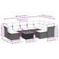 vidaXL 10-tlg. Garten-Sofagarnitur mit Kissen Schwarz Poly Rattan vidaXL 10-tlg. Garten-Sofagarnitur mit Kissen Schwarz Poly Rattan