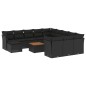 vidaXL 13-tlg. Garten-Sofagarnitur mit Kissen Schwarz Poly Rattan vidaXL 13-tlg. Garten-Sofagarnitur mit Kissen Schwarz Poly Rattan