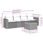 vidaXL 5-tlg. Garten-Sofagarnitur mit Kissen Schwarz Poly Rattan vidaXL 5-tlg. Garten-Sofagarnitur mit Kissen Schwarz Poly Rattan
