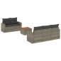 vidaXL 6-tlg. Garten-Sofagarnitur mit Kissen Grau Poly Rattan vidaXL 6-tlg. Garten-Sofagarnitur mit Kissen Grau Poly Rattan