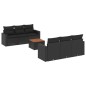 vidaXL 7-tlg. Garten-Sofagarnitur mit Kissen Schwarz Poly Rattan vidaXL 7-tlg. Garten-Sofagarnitur mit Kissen Schwarz Poly Rattan