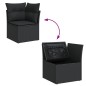 vidaXL 7-tlg. Garten-Sofagarnitur mit Kissen Schwarz Poly Rattan vidaXL 7-tlg. Garten-Sofagarnitur mit Kissen Schwarz Poly Rattan