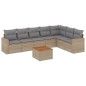 vidaXL 8-tlg. Garten-Sofagarnitur mit Kissen Beige Poly Rattan vidaXL 8-tlg. Garten-Sofagarnitur mit Kissen Beige Poly Rattan