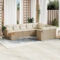 vidaXL 10-tlg. Garten-Sofagarnitur mit Kissen Beige Poly Rattan vidaXL 10-tlg. Garten-Sofagarnitur mit Kissen Beige Poly Rattan