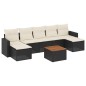 vidaXL 8-tlg. Garten-Sofagarnitur mit Kissen Schwarz Poly Rattan vidaXL 8-tlg. Garten-Sofagarnitur mit Kissen Schwarz Poly Rattan
