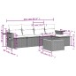vidaXL 6-tlg. Garten-Sofagarnitur mit Kissen Beige Poly Rattan vidaXL 6-tlg. Garten-Sofagarnitur mit Kissen Beige Poly Rattan