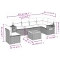 vidaXL 7-tlg. Garten-Sofagarnitur mit Kissen Beige Poly Rattan vidaXL 7-tlg. Garten-Sofagarnitur mit Kissen Beige Poly Rattan