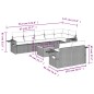 vidaXL 9-tlg. Garten-Sofagarnitur mit Kissen Beige Poly Rattan vidaXL 9-tlg. Garten-Sofagarnitur mit Kissen Beige Poly Rattan