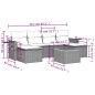 vidaXL 7-tlg. Garten-Sofagarnitur mit Kissen Schwarz Poly Rattan vidaXL 7-tlg. Garten-Sofagarnitur mit Kissen Schwarz Poly Rattan