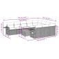 vidaXL 11-tlg. Garten-Sofagarnitur mit Kissen Grau Poly Rattan vidaXL 11-tlg. Garten-Sofagarnitur mit Kissen Grau Poly Rattan