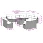 vidaXL 13-tlg. Garten-Sofagarnitur mit Kissen Grau Poly Rattan vidaXL 13-tlg. Garten-Sofagarnitur mit Kissen Grau Poly Rattan