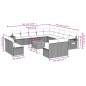 vidaXL 14-tlg. Garten-Sofagarnitur mit Kissen Schwarz Poly Rattan vidaXL 14-tlg. Garten-Sofagarnitur mit Kissen Schwarz Poly Rattan