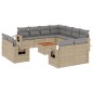 vidaXL 12-tlg. Garten-Sofagarnitur mit Kissen Beige Poly Rattan vidaXL 12-tlg. Garten-Sofagarnitur mit Kissen Beige Poly Rattan