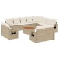 vidaXL 13-tlg. Garten-Sofagarnitur mit Kissen Beige Poly Rattan vidaXL 13-tlg. Garten-Sofagarnitur mit Kissen Beige Poly Rattan