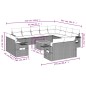 vidaXL 13-tlg. Garten-Sofagarnitur mit Kissen Beige Poly Rattan vidaXL 13-tlg. Garten-Sofagarnitur mit Kissen Beige Poly Rattan