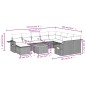 vidaXL 11-tlg. Garten-Sofagarnitur mit Kissen Grau Poly Rattan vidaXL 11-tlg. Garten-Sofagarnitur mit Kissen Grau Poly Rattan