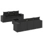 vidaXL 7-tlg. Garten-Sofagarnitur mit Kissen Schwarz Poly Rattan vidaXL 7-tlg. Garten-Sofagarnitur mit Kissen Schwarz Poly Rattan
