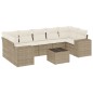 vidaXL 8-tlg. Garten-Sofagarnitur mit Kissen Beige Poly Rattan vidaXL 8-tlg. Garten-Sofagarnitur mit Kissen Beige Poly Rattan
