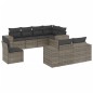 vidaXL 8-tlg. Garten-Sofagarnitur mit Kissen Grau Poly Rattan vidaXL 8-tlg. Garten-Sofagarnitur mit Kissen Grau Poly Rattan