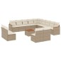 vidaXL 14-tlg. Garten-Sofagarnitur mit Kissen Beige Poly Rattan vidaXL 14-tlg. Garten-Sofagarnitur mit Kissen Beige Poly Rattan