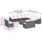 vidaXL 14-tlg. Garten-Sofagarnitur mit Kissen Beige Poly Rattan vidaXL 14-tlg. Garten-Sofagarnitur mit Kissen Beige Poly Rattan