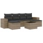 vidaXL 7-tlg. Garten-Sofagarnitur mit Kissen Grau Poly Rattan vidaXL 7-tlg. Garten-Sofagarnitur mit Kissen Grau Poly Rattan