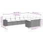 vidaXL 9-tlg. Garten-Sofagarnitur mit Kissen Beige Poly Rattan vidaXL 9-tlg. Garten-Sofagarnitur mit Kissen Beige Poly Rattan
