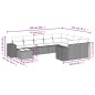vidaXL 10-tlg. Garten-Sofagarnitur mit Kissen Grau Poly Rattan vidaXL 10-tlg. Garten-Sofagarnitur mit Kissen Grau Poly Rattan