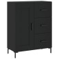 Highboard Schwarz 69,5x34x180 cm Holzwerkstoff Highboard Schwarz 69,5x34x180 cm Holzwerkstoff