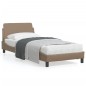 vidaXL Bettgestell mit Kopfteil Cappuccino-Braun 80x200 cm Kunstleder vidaXL Bettgestell mit Kopfteil Cappuccino-Braun 80x200 cm Kunstleder