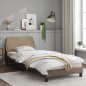 vidaXL Bettgestell mit Kopfteil Cappuccino-Braun 80x200 cm Kunstleder vidaXL Bettgestell mit Kopfteil Cappuccino-Braun 80x200 cm Kunstleder