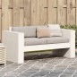 vidaXL Gartensofa 2-Sitzer Weiß 134x60x62 cm Massivholz Kiefer vidaXL Gartensofa 2-Sitzer Weiß 134x60x62 cm Massivholz Kiefer