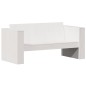 vidaXL Gartensofa 2-Sitzer Weiß 134x60x62 cm Massivholz Kiefer vidaXL Gartensofa 2-Sitzer Weiß 134x60x62 cm Massivholz Kiefer
