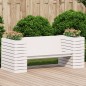vidaXL Gartenbank mit Pflanzkübeln Weiß 167,5x60x65 cm Kiefernholz vidaXL Gartenbank mit Pflanzkübeln Weiß 167,5x60x65 cm Kiefernholz