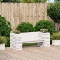vidaXL Gartenbank mit Pflanzkübeln Weiß 167,5x60x65 cm Kiefernholz vidaXL Gartenbank mit Pflanzkübeln Weiß 167,5x60x65 cm Kiefernholz