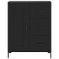 Highboard Schwarz 69,5x34x180 cm Holzwerkstoff Highboard Schwarz 69,5x34x180 cm Holzwerkstoff