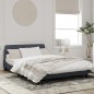 vidaXL Bettgestell mit Kopfteil Dunkelgrau 140x200 cm Samt vidaXL Bettgestell mit Kopfteil Dunkelgrau 140x200 cm Samt