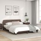 vidaXL Bettgestell mit Kopfteil Braun 160x200 cm Kunstleder vidaXL Bettgestell mit Kopfteil Braun 160x200 cm Kunstleder
