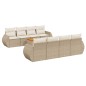 vidaXL 9-tlg. Garten-Sofagarnitur mit Kissen Beige Poly Rattan vidaXL 9-tlg. Garten-Sofagarnitur mit Kissen Beige Poly Rattan