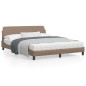 vidaXL Bettgestell mit Kopfteil Cappuccino-Braun 160x200 cm Kunstleder vidaXL Bettgestell mit Kopfteil Cappuccino-Braun 160x200 cm Kunstleder