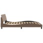 vidaXL Bettgestell mit Kopfteil Cappuccino-Braun 160x200 cm Kunstleder vidaXL Bettgestell mit Kopfteil Cappuccino-Braun 160x200 cm Kunstleder