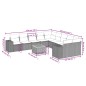 vidaXL 11-tlg. Garten-Sofagarnitur mit Kissen Schwarz Poly Rattan vidaXL 11-tlg. Garten-Sofagarnitur mit Kissen Schwarz Poly Rattan