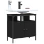 vidaXL Waschbeckenunterschrank Schwarz 60x30x60 cm Holzwerkstoff vidaXL Waschbeckenunterschrank Schwarz 60x30x60 cm Holzwerkstoff