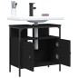 vidaXL Waschbeckenunterschrank Schwarz 60x30x60 cm Holzwerkstoff vidaXL Waschbeckenunterschrank Schwarz 60x30x60 cm Holzwerkstoff