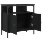 vidaXL Waschbeckenunterschrank Schwarz 60x30x60 cm Holzwerkstoff vidaXL Waschbeckenunterschrank Schwarz 60x30x60 cm Holzwerkstoff