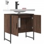 vidaXL Waschbeckenunterschrank Braun Eichen-Optik 60x33x60 cm vidaXL Waschbeckenunterschrank Braun Eichen-Optik 60x33x60 cm