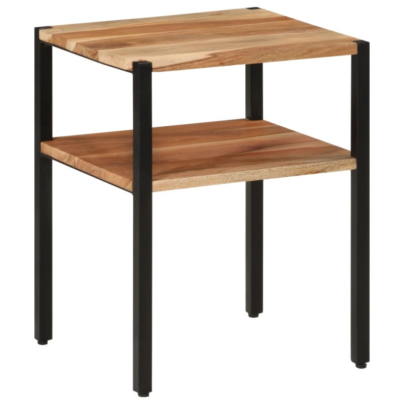 vidaXL Beistelltisch 35x35x45 cm Massivholz Akazie und Eisen vidaXL Beistelltisch 35x35x45 cm Massivholz Akazie und Eisen